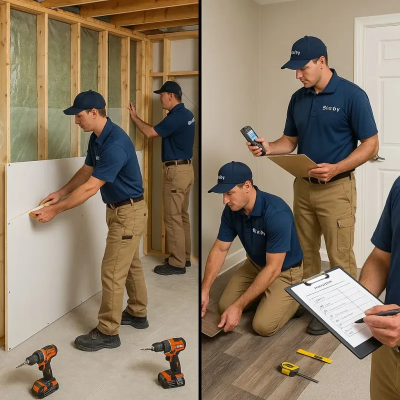 Repairs and Reconstruction process in England, AR